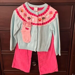 Corduroy pants and sprinkle sweater